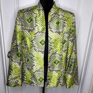 Kasper Blazer, Snake Print, Size 14